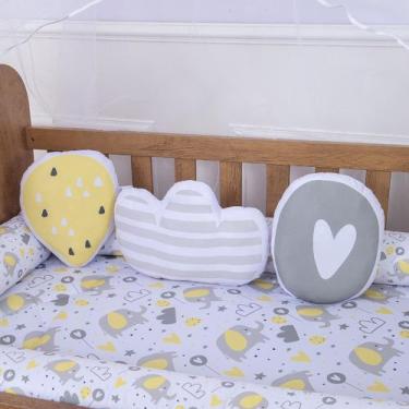 Imagem de Trio de Almofadas Decorativa Infantil Menino para Bebe - Zan Baby, Ber