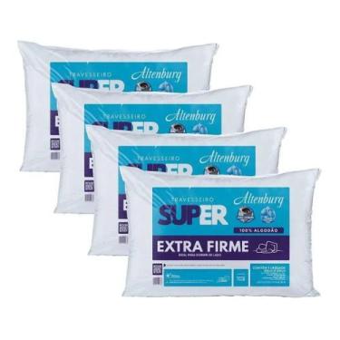 Imagem de Kit 4 Travesseiros Antialérgico Altenburg Suporte Super Extra Firme 10