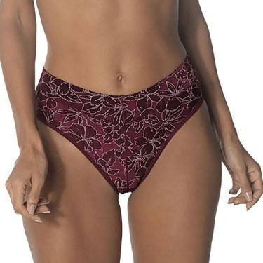 Imagem de Calça Cavada Orquídea DeMillus 26639 Elastano, P, Vinho barolo