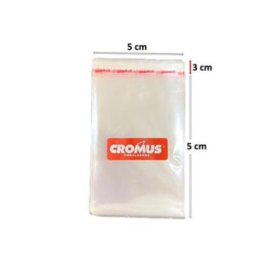 Imagem de Saco Adesivado 5x5 Transparente Cromus C/ 500 Unidades