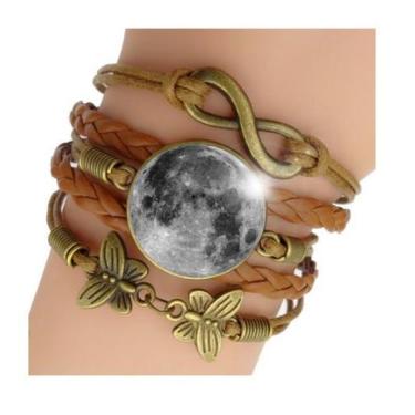 Imagem de Pulseira Feminina Lua Ajustável - RECANTOASTRALSITE