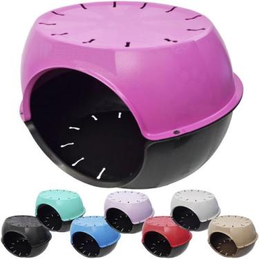 Imagem de Toca do Gato Casa Casinha Cama Plástico Resistente Furacão Pet Paris R