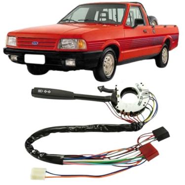 Imagem de Chave Seta Pampa 1985 Ate 1986 Com Retorno Automatico Comutacao Farol Alto Baixo Lampejo Buzina Pisca Alerta Referencia 85Pu13335A290