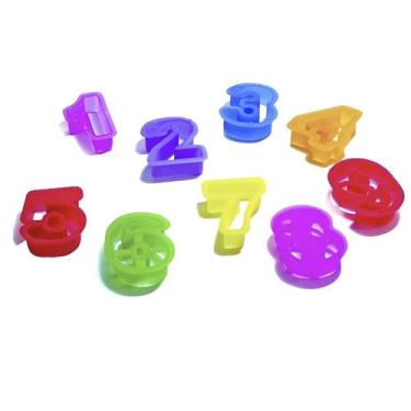 Imagem de Cortadores Molde P/ Massinha De Moldelar Números Numeral - M.Play, 500