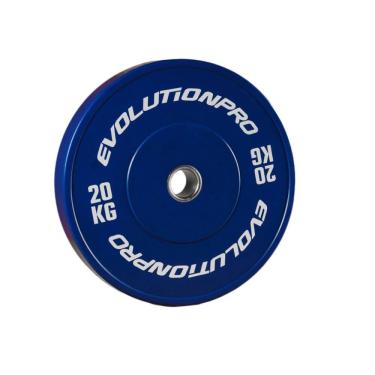 Imagem de Par Anilha Olímpica Bumper Azul 20Kg