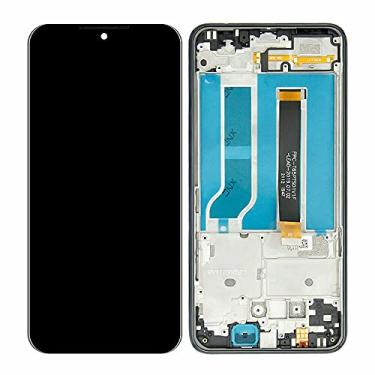 Imagem de Para LG K51 T-Mobile Reflext L555DL Q51 Q510 6,5 polegadas tela LCD sensível ao toque digitalizador com moldura preta peça de reposição