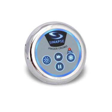 Imagem de Painel Acionador Motobomba Finger Cromo Led Sinapse