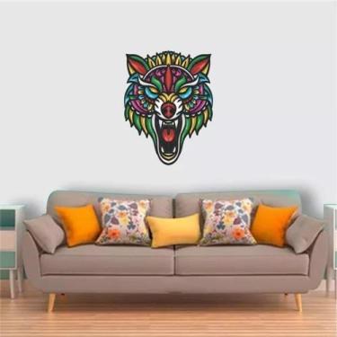 Imagem de Adesivo De Parede Lobo Pintura Jardim Secreto - pinkie