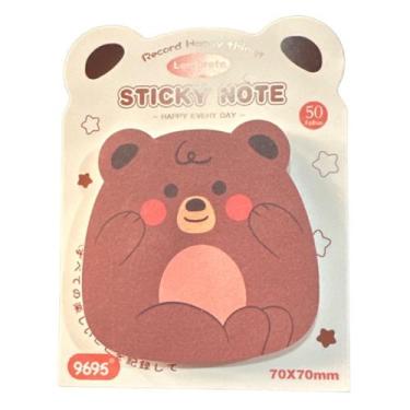 Imagem de Bloco Auto Adesivo Urso Kawai - Marron Meigo - PAPERE CO