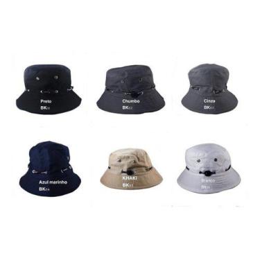 Imagem de Kit 10 Bucket Hat Chorão Com Ajuste Regulável E Respiradores - oem