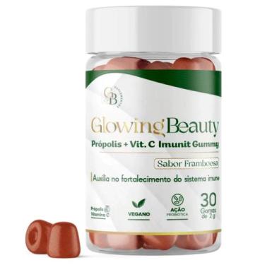 Imagem de Imunit Gummy Própolis + Vitamina C Sabor Framboesa 30 Gomas Glowing Be