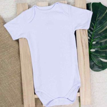 Imagem de Body Manga Curta Infantil Suedine Até 24 Meses Branco - Era Uma Vez, B