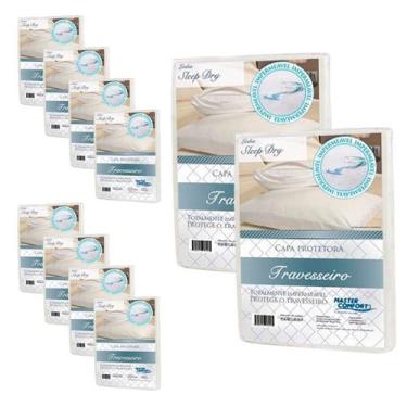 Imagem de KIT 10 Capas Protetora impermeável de Travesseiro Sleep Dry - MASTER C