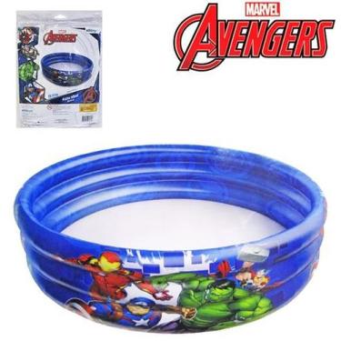 Imagem de Piscina inflavel 3 aneis 100l vingadores/avengers 25x83cm - ETITOYS