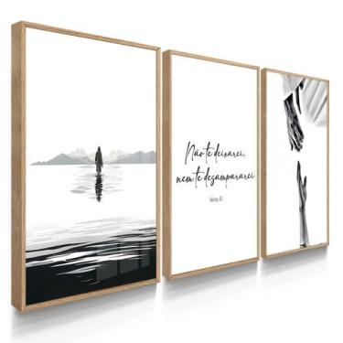 Imagem de Quadro Decorativo Jesus Não te Deixarei 55x40 Com Vidros  - DECOREIRO