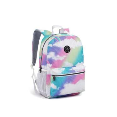 Imagem de Mochila Juvenil Bolsa Grande Espaçosa Reforçada Feminino - Seanite, Ro