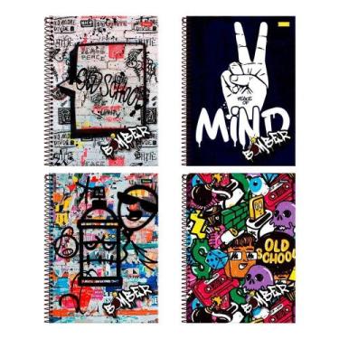 Imagem de Caderno Espiral Foroni Universitário Capa Dura Bomber 10 Matérias 160 