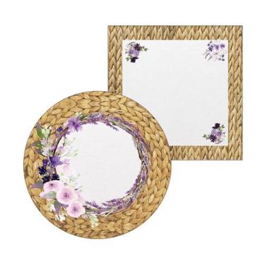 Imagem de Kit Sousplat + Guardanapo Lavanda Rústico - NSW, Sem base, 1 Peça