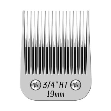 Imagem de YAZIYIR Lâminas removíveis HT de 3/10.2 cm, compatíveis com cortadores Andis, Oster A5, Wahl KM10, comprimento de corte 19 mm