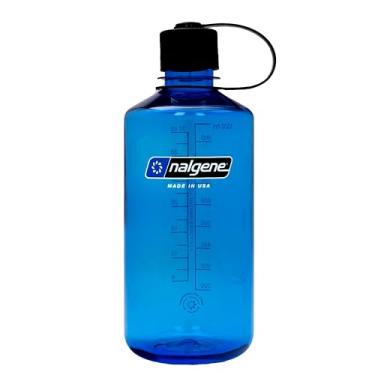 Imagem de Nalgene Garrafa de água Sustain Tritan livre de BPA feita com material derivado de 50% de resíduos de plástico (usando equilíbrio de massa certificado ISCC), 946 ml, boca estreita, azul ardósia