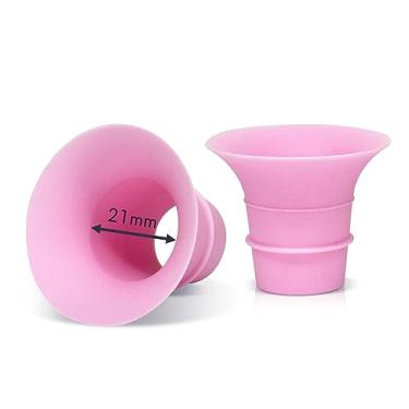 Imagem de Yeabetter Inserção de Flange de 21 Mm Compatível com Elvie Stride, S18 S21 S23, Medela, para Bombas Vestíveis Spectra S1 S2, Tsrete, Momcozy S9 Pro S10 S12 Pro, Reduz Flanges de Bomba Tira Leite de 24
