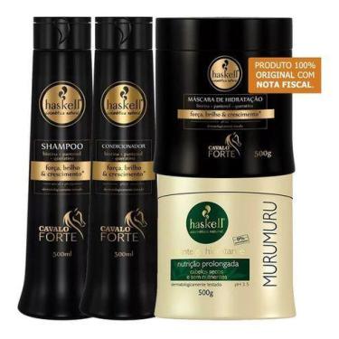 Imagem de Kit Haskell Cavalo Forte + Máscaras Cavalo E Murumuru 500g