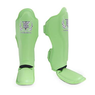 Imagem de TOP KING Boxing Caneleiras Top King New Pro Leather Para Muay Thai