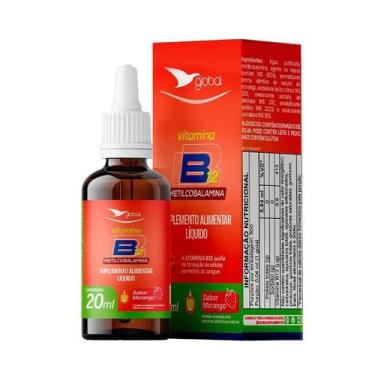 Imagem de Suplemento B12 Metilcobalamina - Sabor Morango - 20 ML - GLOBAL, Moran