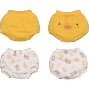 Imagem de Kit 2 Tapa Fralda Bebê Menina Patinho Estampado Upi Uli - Upi Ulli, RN