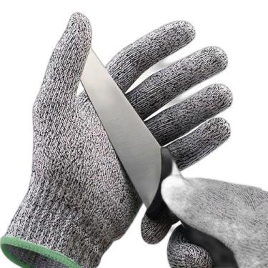 Imagem de Luva Anti Corte Resistente Cozinha - Poliéster e Elastano - Uso Profis