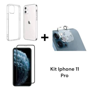 Imagem de Película 3D + Capa Anti Impacto + Película Câmera Para Iphone 11PRO / 