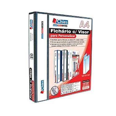 Imagem de Fichário A4 Chies 4 Argolas 27x32x30mm Preto 1892