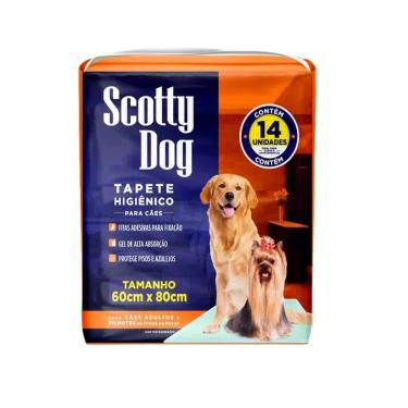 Imagem de Tapete Higiênico SCOTTY DOG para Cães com 14 Unidades Pacote 60x80cm