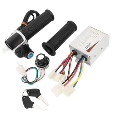 Imagem de Kit de Conversão de Bicicleta Elétrica, Controlador de Motor de 24V 500W Com Punho do Acelerador e Botão de Controle de Velocidade para Conversão de Bricolage
