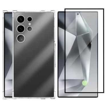 Imagem de Kit Capa Anti Impacto e Película De Vidro 3D 9D Para Samsung Galaxy S24 Ultra