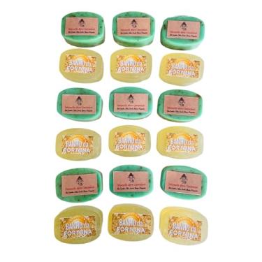 Imagem de Kit 9 Mini Sabonetes Abre Caminhos e 9 Mini Banho da Fortuna, 50g Cada