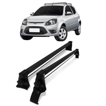 Imagem de Rack Bagageiro Aço De Teto Ford Ka 2008 Até 2013 + Cheirinho
