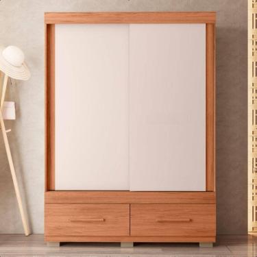 Imagem de Guarda Roupa Mongi 2 Portas 2 Gavetas Marrom Caemmun