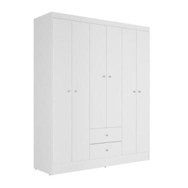 Imagem de Guarda Roupa Casal 6 Portas 2 Gavetas Itália Kits Paraná - Kit's Paran