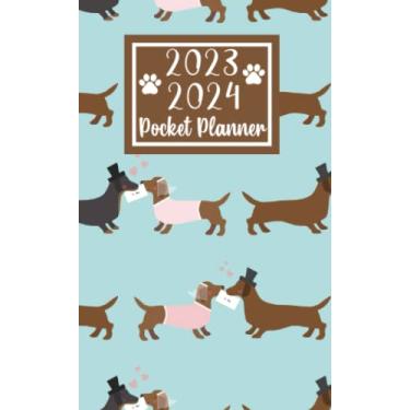 Imagem de 2023 2024 pocket planner For Purse Dachshund Dog Lovers: 2 year Pocket Calendar January 2023 to December 2024 | 24 Months Monthly Planner & Organizer ... Holidays | Gift for Dachshund Dog lovers
