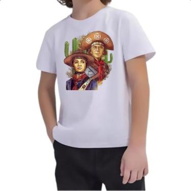 Imagem de Camiseta Infantil Lampiao e Maria Bonita Pintura - Alearts, 2