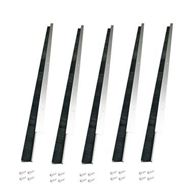 Imagem de Retsun 5 conjuntos de escovas líquidas de 100 cm, largura de cabelo, 3,5 polegadas, varredura, vedação, garagem, enrolar, escova para porta, celeiro (5 conjuntos, 3,8 cm)