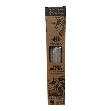 Imagem de Incenso Nat Nirvana Breu Branco Premium Caixa Com 5 Varetas - Lua Míst