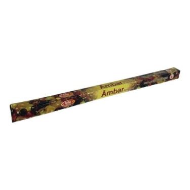 Imagem de Incenso Indiano Bic Ambar Caixa com 8 Varetas - Lua Mística - 100% Ori