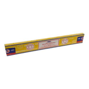 Imagem de Incenso Indiano Seven Sete Chakra Massala Satya Mini 7,5g - Lua Místic