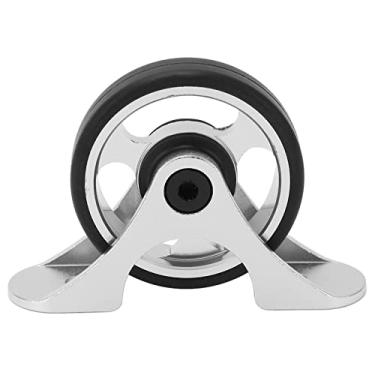 Imagem de plplaaoo Rolamento de para-lamas de bicicleta, fácil de roda, estável, leve, liga de alumínio, acessórios dobráveis para bicicletas dobráveis Brompton e DAHON (prata)