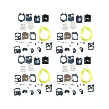 Imagem de Kit de reparo de carburador, filtros de cobre, válvulas de agulha, diafragmas, filtros de peça para Poulan 1800 2000 2300 Stihl FS85 FS86 FS88 FS106 (4 conjuntos)