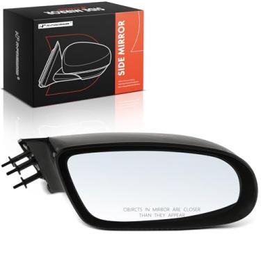 Imagem de A-Premium Espelho retrovisor manual do lado do passageiro compatível com Chevrolet Impala 1995-1996, Caprice 1995-1996 e Buick Roadmaster 1995-1996 - Espelho retrovisor externo preto não aquecido