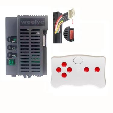 Imagem de WEELYE RX71 12V High Power Kids Ride on Car Remote Control Receiver Controller Box Kit, 2.4G Bluetooth RX37 12V Power Wheel Ride On Car Replacement Parts Remote Controller Conversion Kit