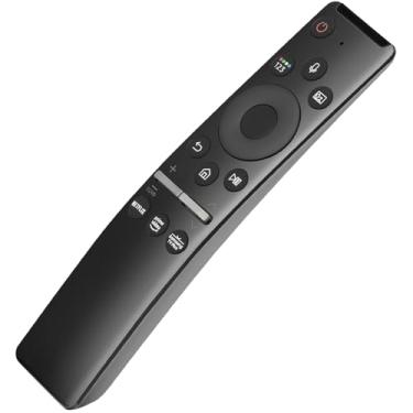 Imagem de Neuronmart Controle remoto de substituição universal por voz para Samsung Smart TV Bluetooth Remote All Samsung LED QLED 4K 8K Crystal UHD HDR Curvo Smart TV com Netflix, Prime Video, Samsung Plus